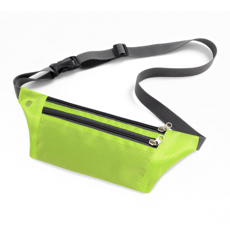 MG Ultimate Running Belt běžecký opasek s otvorem pro sluchátka, zelený