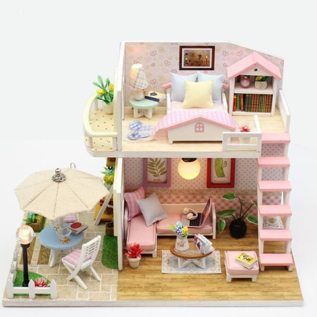MG Bunkhouse dřevěný domeček pro panenky
