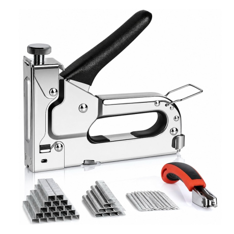 MG Stapler ručná sponkovačka na na čalúnenie a drevo, strieborná