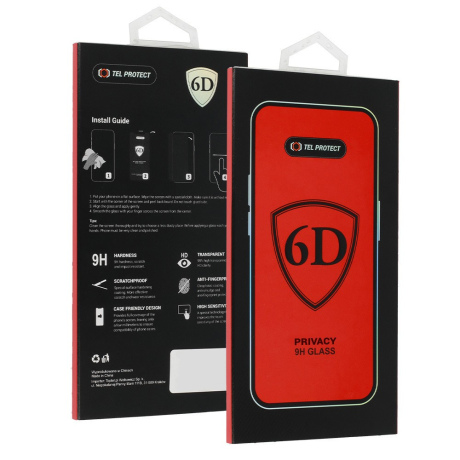 MG Full Glue 6D Privacy zaštitno staklo za iPhone 18 Pro Max, crno