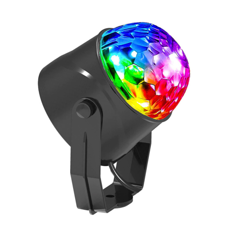 MG Disco Ball projektor + diaľkový ovládač, čierny