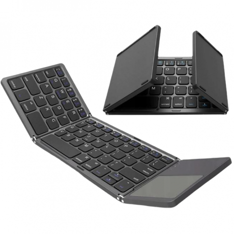 MG Folded Keyboard bluetooth klávesnice s touchpadem, černá (FK033)