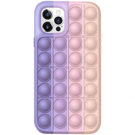MG Pop It silikonový kryt na iPhone 11 Pro Max, fialový/růžový