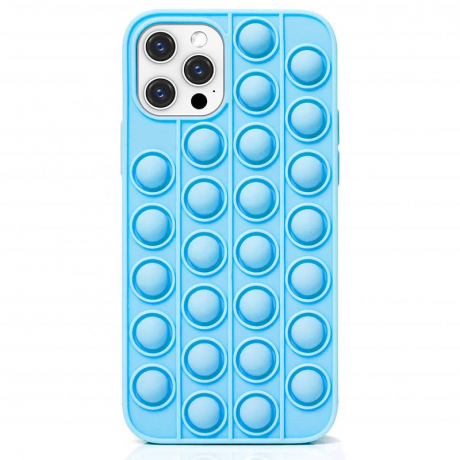 MG Pop It silikónový kryt na iPhone 12 Pro Max, modrý