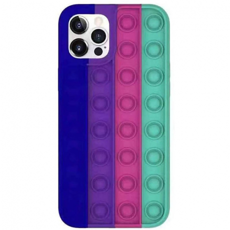 MG Pop It silikónový kryt na iPhone 12 / 12 Pro, multicolor