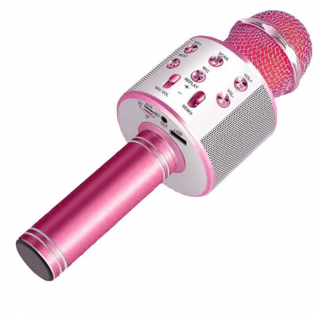 MG Bluetooth Karaoke mikrofon s reproduktorem, růžový (09106833)