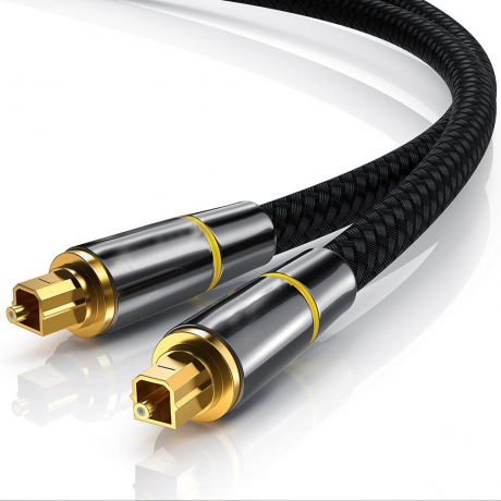 MG Fiber Toslink audio optický kábel SPDIF 1.5m, čierny (WOPT-15)