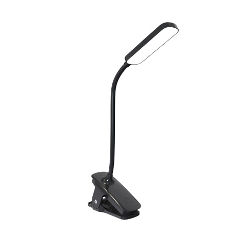 MG Reading mini LED lampa s kopčom, crna
