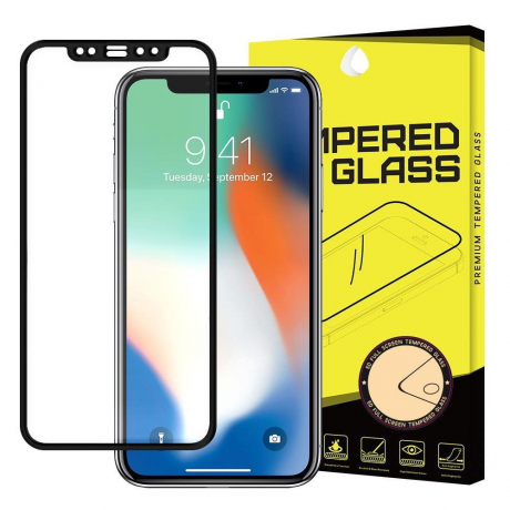 MG Full Glue Super Tough ochranné sklo na iPhone 12 mini, černé