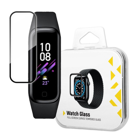 MG Watch Glass Hybrid ochranné sklo na Samsung Galaxy Fit 2, čierne