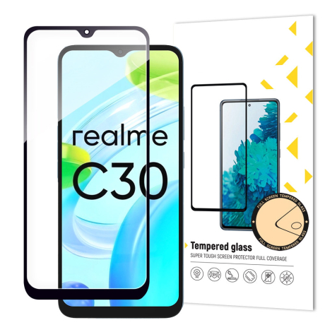 MG Full Glue ochranné sklo na Realme C30 / Realme Narzo 50i Prime, černé