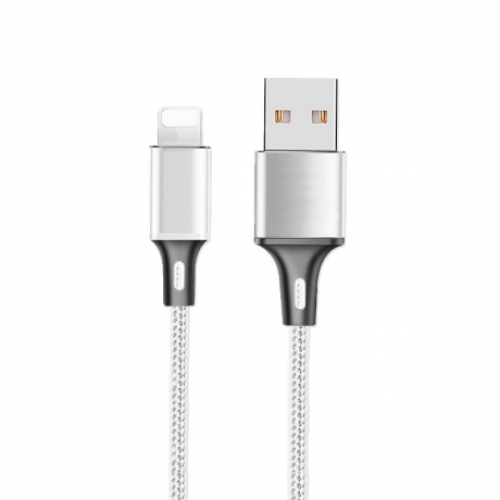 MG kabel USB / Lightning 2.4A 2m, bílý (WUC-L2W)