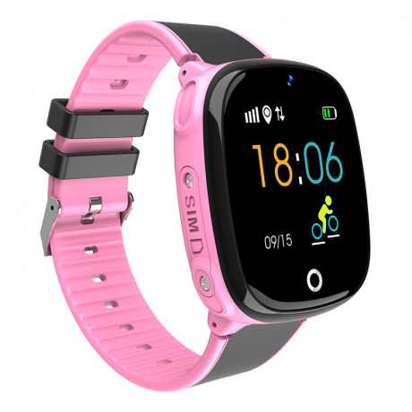 NEOGO SmartWatch AW11, smart hodinky pre deti, ružové