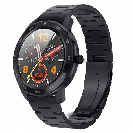 NEOGO SmartWatch DR98, smart hodinky, čierne/kovové