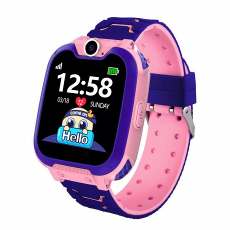 NEOGO SmartWatch GS2, smart hodinky pre deti, ružové
