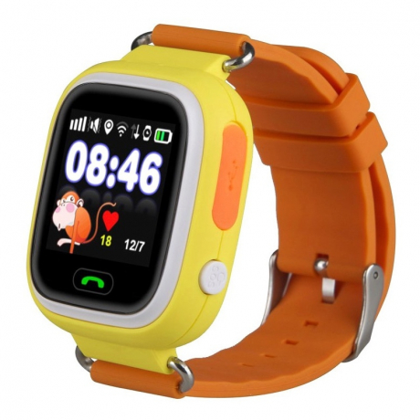 NEOGO SmartWatch Q90, smart hodinky pre deti, žlté