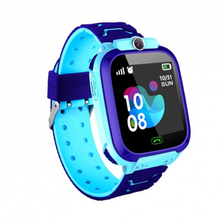 NEOGO SmartWatch QS12 LBS, smart hodinky pre deti, modré