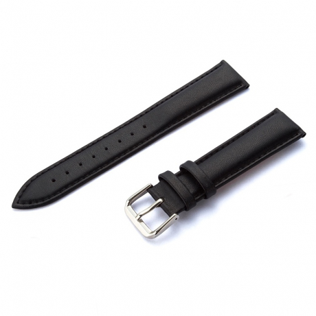 NEOGO SmartWatch KW10/KW20/Glam kožený řemínek, Black (NEO001C01)