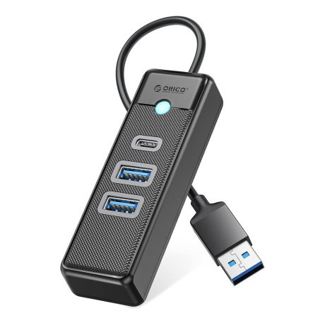 Orico PWC2U-U3 HUB adaptér USB - 2x USB 3.0 / USB-C 1m, čierny