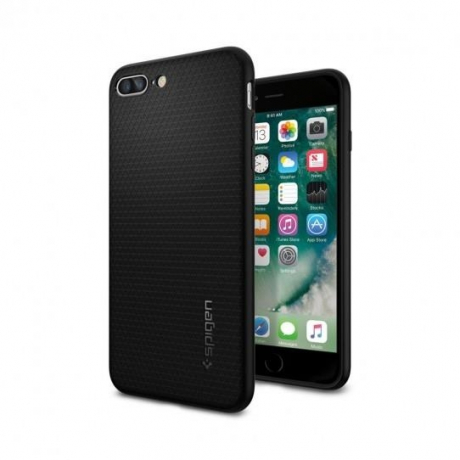 Spigen gumené pouzdro Liquid Air na iPhone 7/8 Plus, černé (043CS20525)