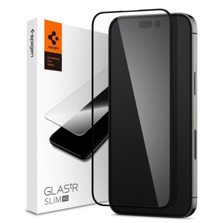 Spigen Glas.Tr Slim Full Cover ochranné sklo na iPhone 14 Pro, čierne (AGL05221)
