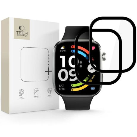 Tech-Protect Glass Flex 2x ochranné sklo na Xiaomi Redmi Watch 6, čierne