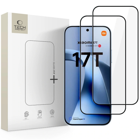 Tech-Protect Glass Fit 2x ochranné sklo na Xiaomi 17T, čierne