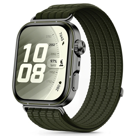 Tech-Protect Nylon remienok na Huawei Watch Fit 3 / 4 / 4 Pro / 5 / 5 Pro, military green