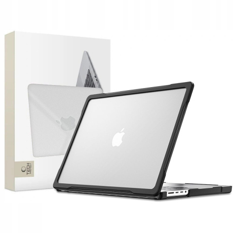 Tech-Protect Velar puzdro na MacBook Pro 14'' M1-M5 Pro / M5 Pro Max 2021-2026, čierne / priesvitné