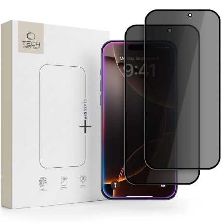 Tech-Protect Glass Spy 2x sticlă de protecție pentru iPhone 18 Pro