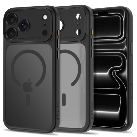 Tech-Protect MagPeak MagSafe CC husă pentru iPhone 17 Pro / 18 Pro, neagră