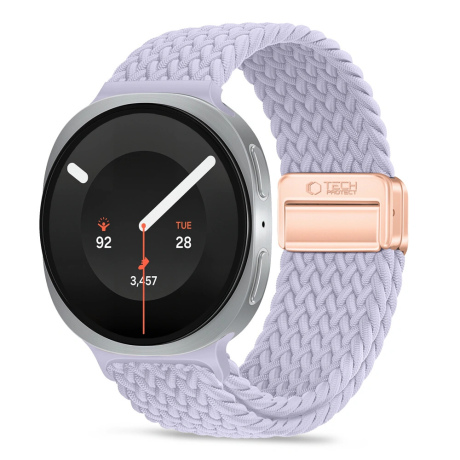 Tech-Protect Nylon Mag remen za Samsung Galaxy Watch 8 / 9 / Classic (40 / 44 / 46mm), periwinkle