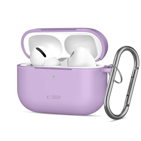 Tech-Protect Silicone Hook futrola za Apple AirPods Pro 3, ljubičasta