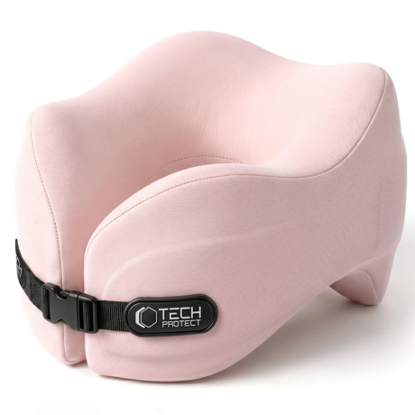 Tech-Protect ComfortRest cestovný vankúš, ružový