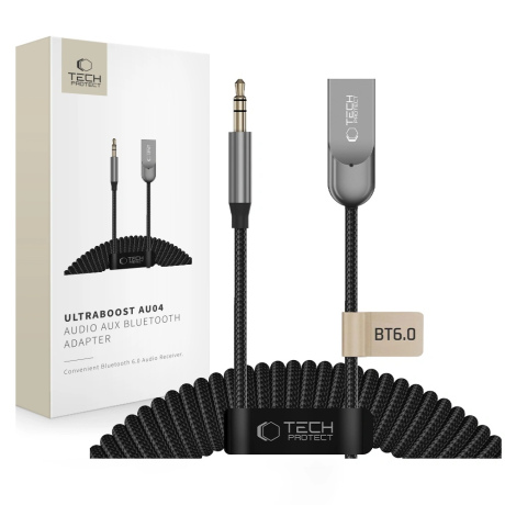 Tech-Protect AU04 Bluetooth audio adapter, sivi