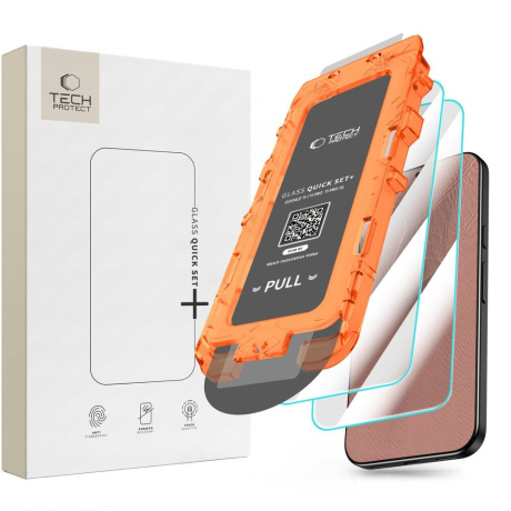 Tech-Protect Quick Set Spy 2x sticlă de protecție pentru Google Pixel 9 / 9 Pro / 10 / 10 Pro / 11 / 11 Pro