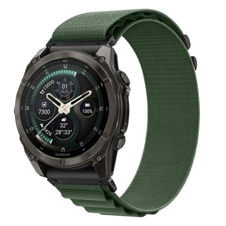 Tech-Protect Nylon Pro remen Garmin QuickFit 22mm, military green