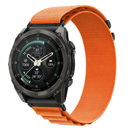 Tech-Protect Nylon Pro remen Garmin QuickFit 26mm, orange