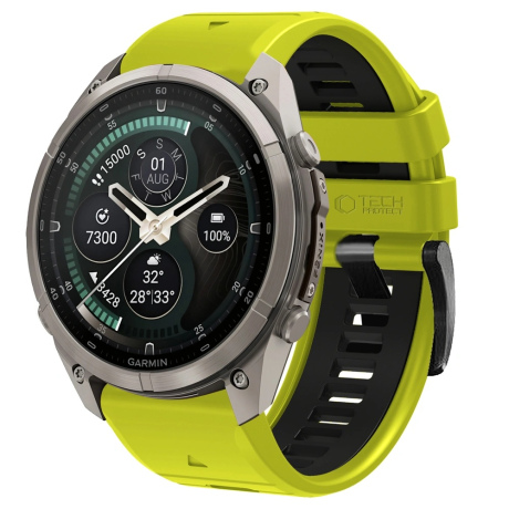 Tech-Protect IconBand remen Garmin QuickFit 26mm, lime / black