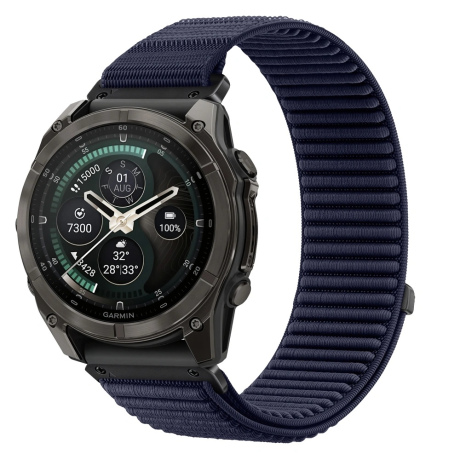 Tech-Protect Nylon Loop remen Garmin QuickFit 26mm, navy blue