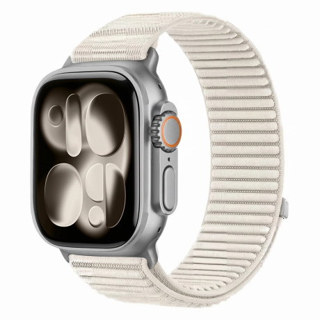 Tech-Protect Nylon Loop remen za Apple Watch 44/45/46/49mm, starlight