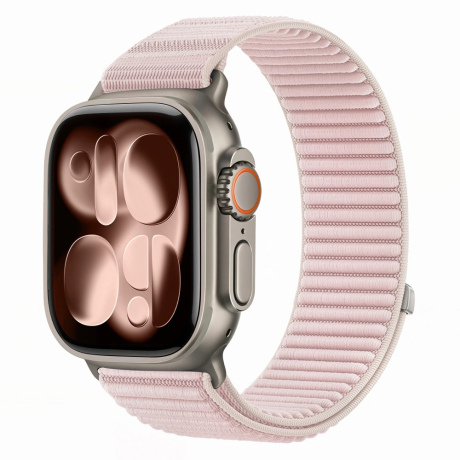Tech-Protect Nylon Loop remen za Apple Watch 44/45/46/49mm, powder pink
