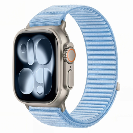 Tech-Protect Nylon Loop remen za Apple Watch 44/45/46/49mm, baby blue