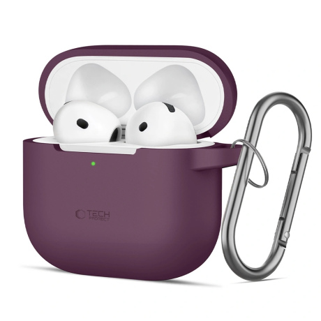 Tech-Protect Silicone Hook futrola za Apple AirPods 4 / 5, bordo