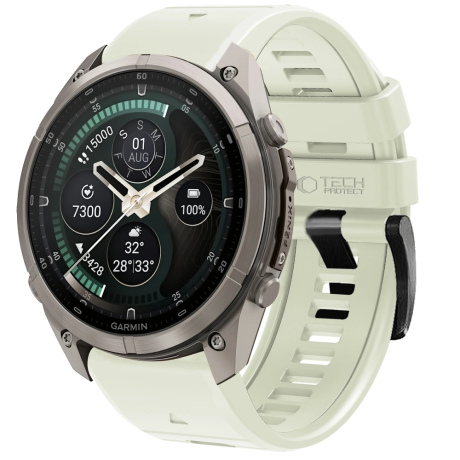 Tech-Protect Silicone remen Garmin QuickFit 26mm, stone grey