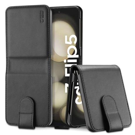 Tech-Protect Wallet knížkové pouzdro na Samsung Galaxy Z Flip 5, černé