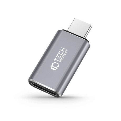Tech-Protect Ultraboost adaptér USB-C / Lightning, šedý