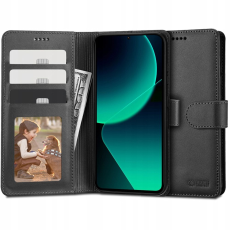 Tech-Protect Wallet knížkové pouzdro na Xiaomi 13T / 13T Pro, černé