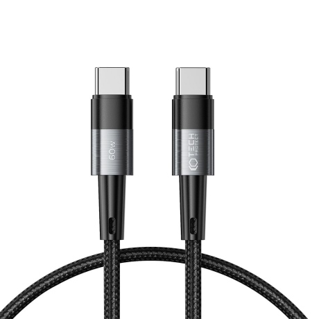 Tech-Protect Ultraboost kabel USB-C / USB-C PD 60W 3A 0.5m, černý