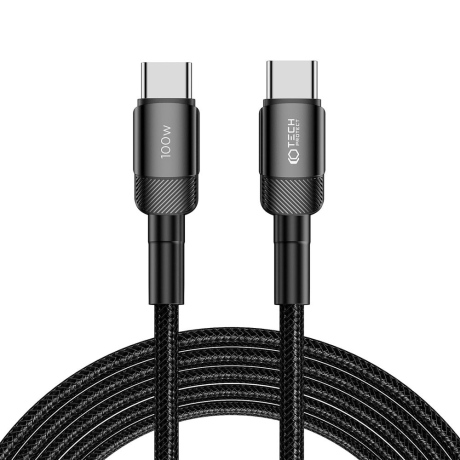 Tech-Protect Ultraboost Evo kábel USB-C / USB-C PD 100W 5A 3m, čierny
